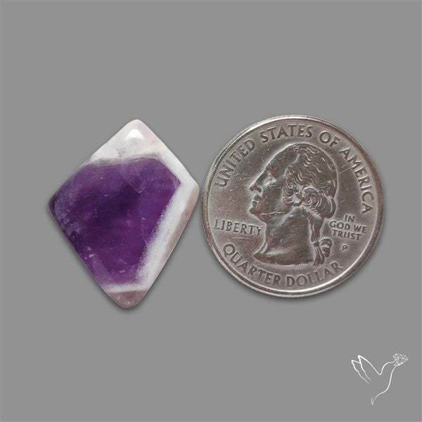 Chevron Amethyst Cabochon
