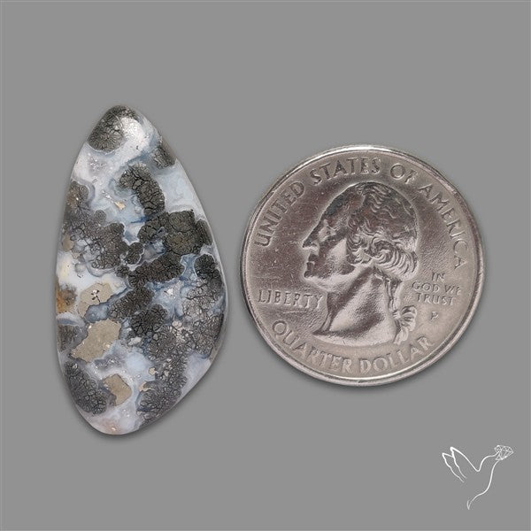 Marcasite With Quartz Cabochon