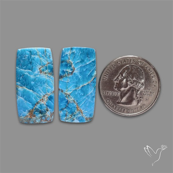 Sky Blue Apatite Pair