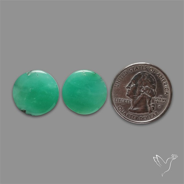 Gemmy Chrysoprase Pair