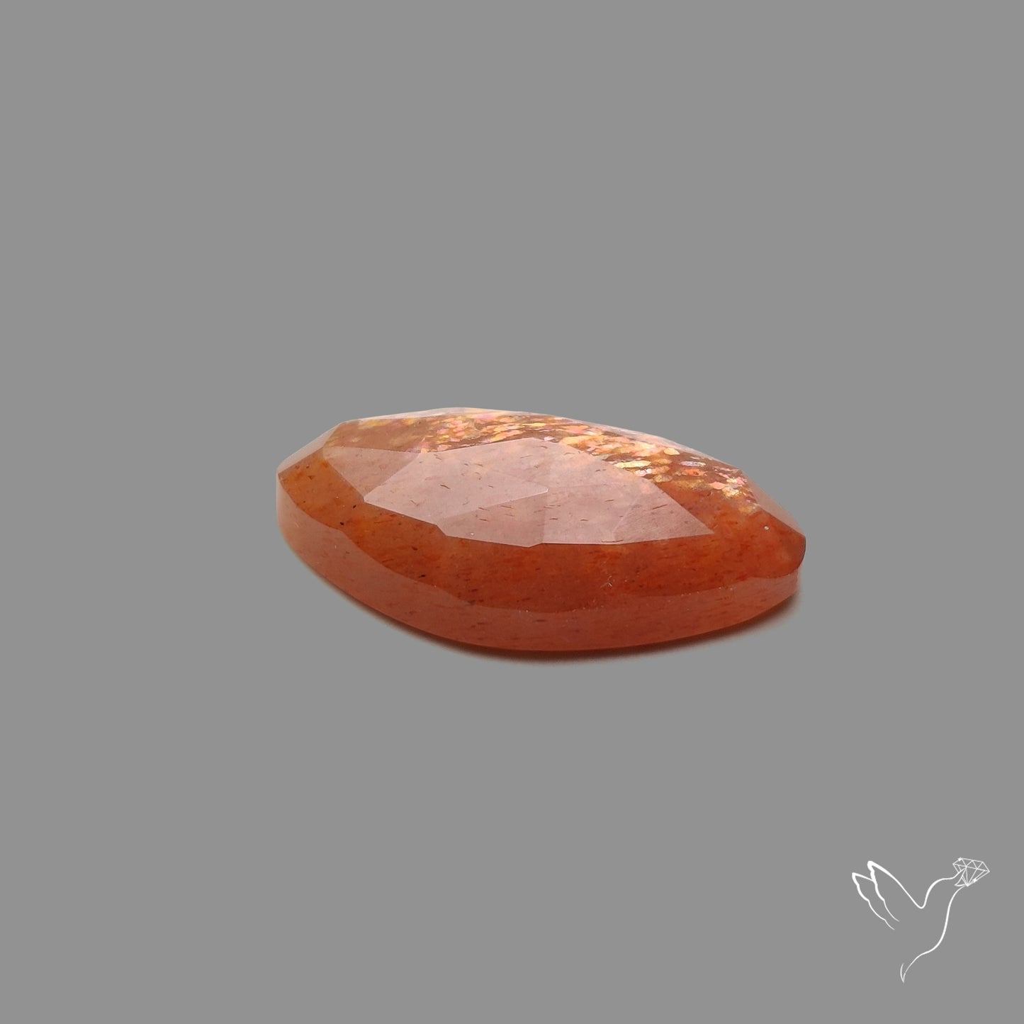 Rose Cut Meteor Shower Sunstone