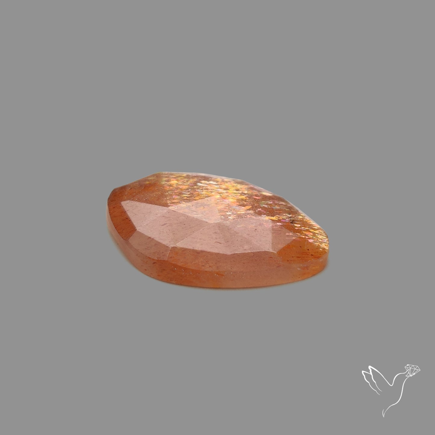 Rose Cut Meteor Shower Sunstone