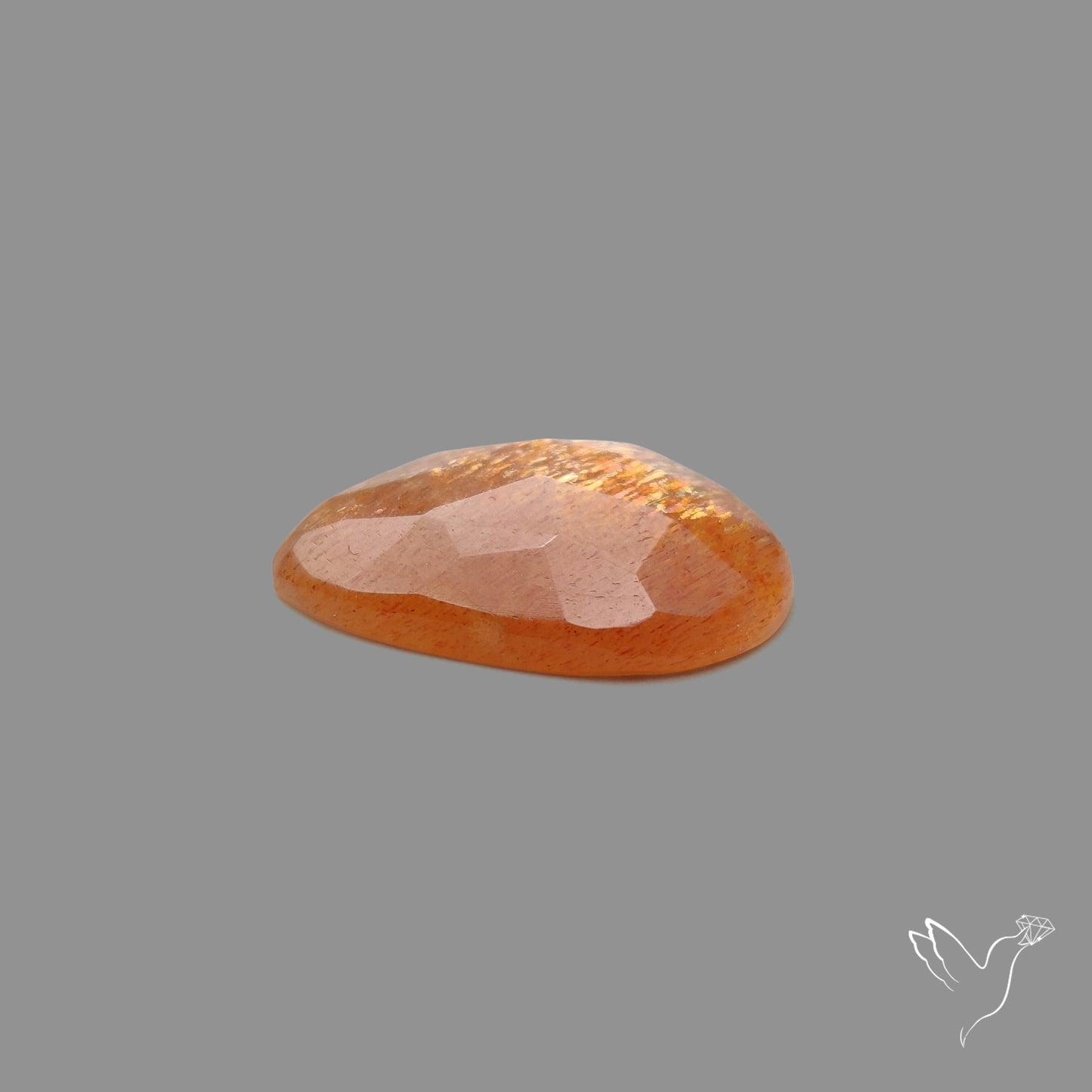 Rose Cut Meteor Shower Sunstone