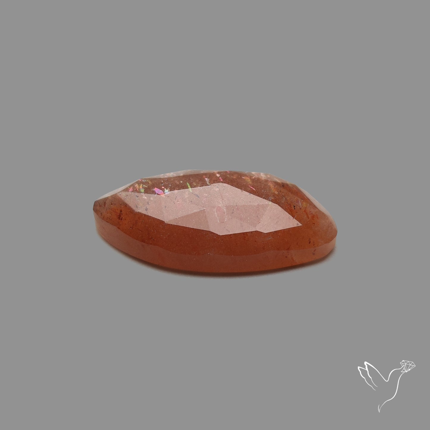 Rose Cut Meteor Shower Sunstone