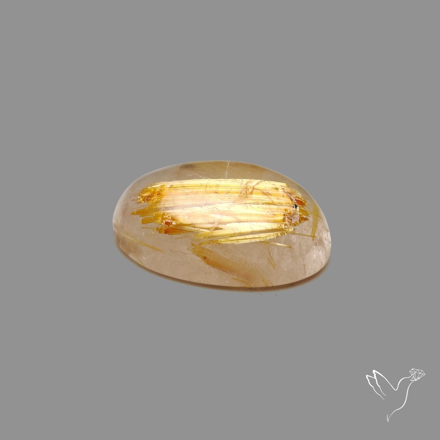 Golden Rutilated Quartz Cabochon