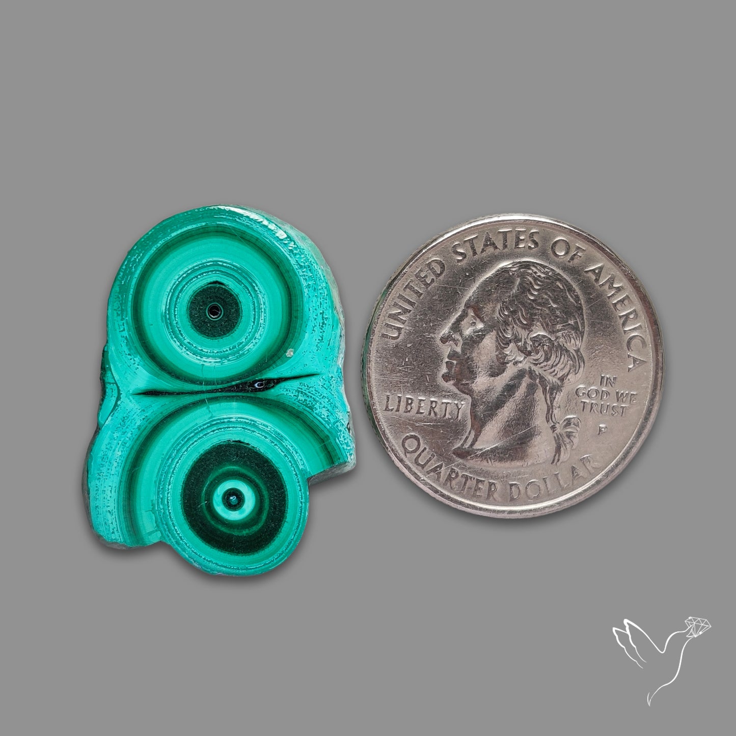 Malachite Stalactite Slice