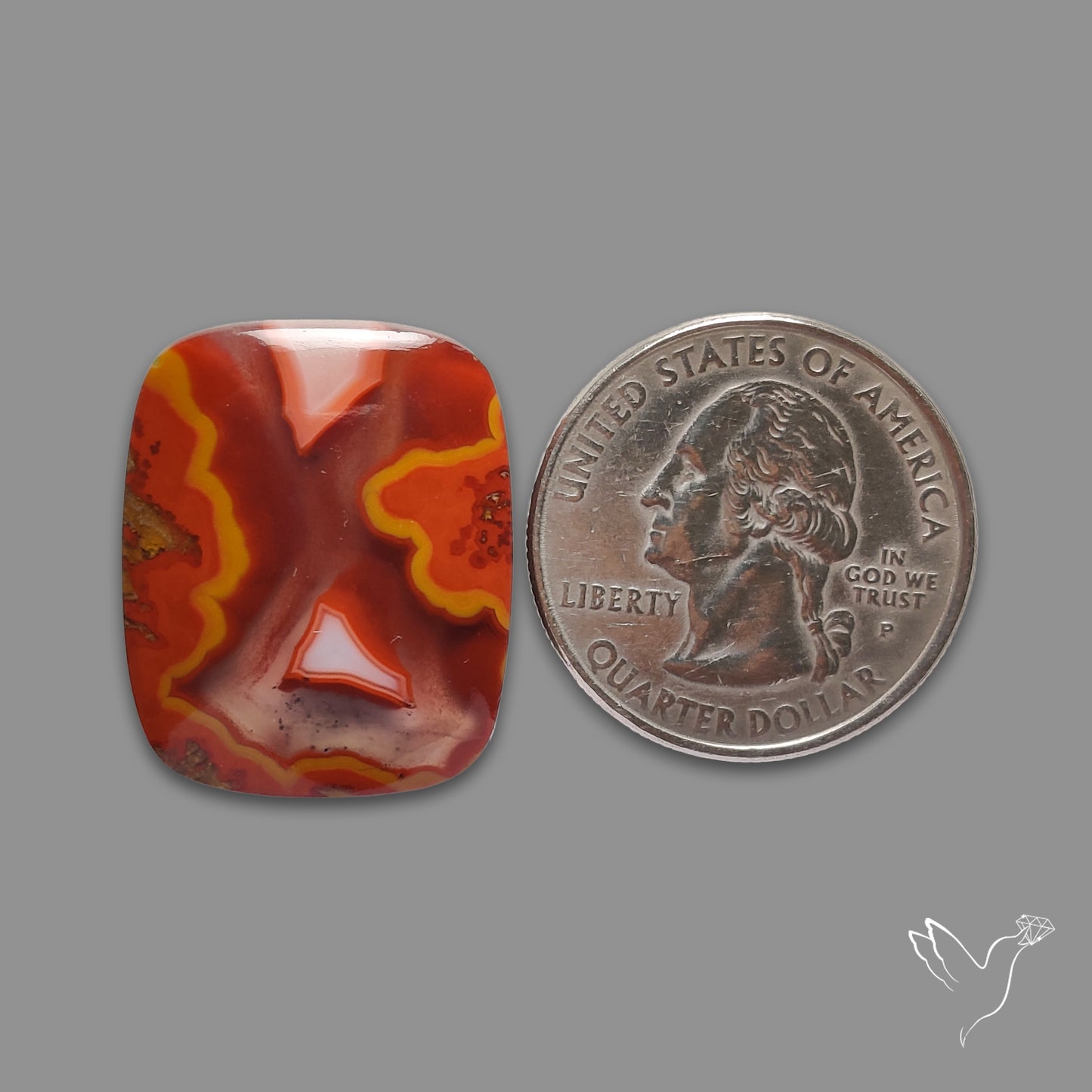 Moroccan Seam Agate Cabochon