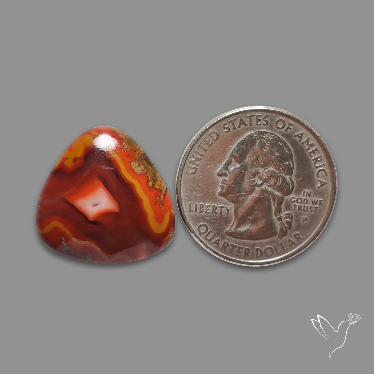 Moroccan Seam Agate Cabochon