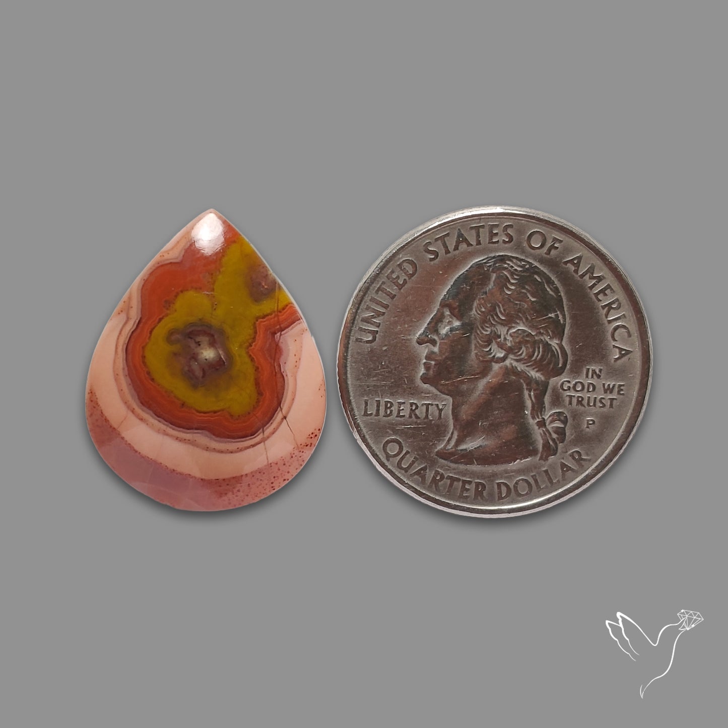 Moroccan Seam Agate Cabochon