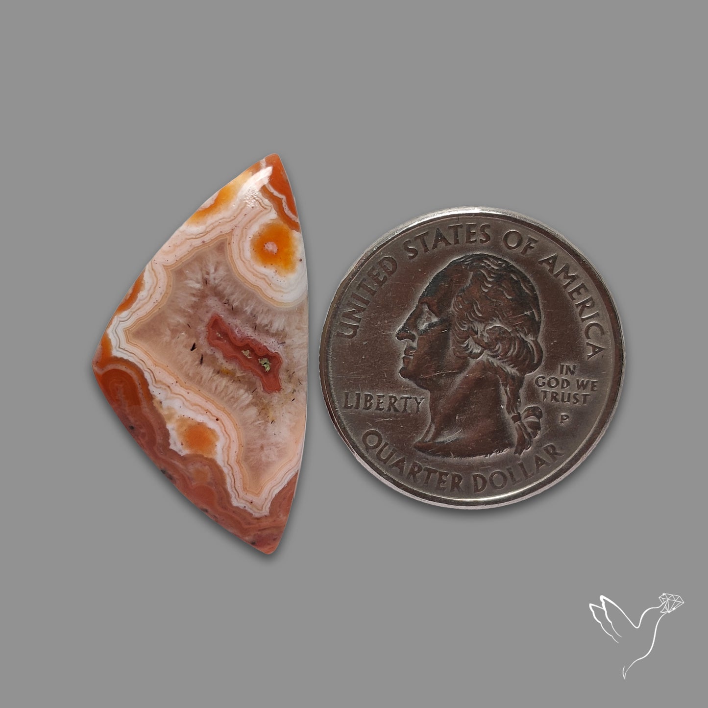 Moroccan Seam Agate Cabochon