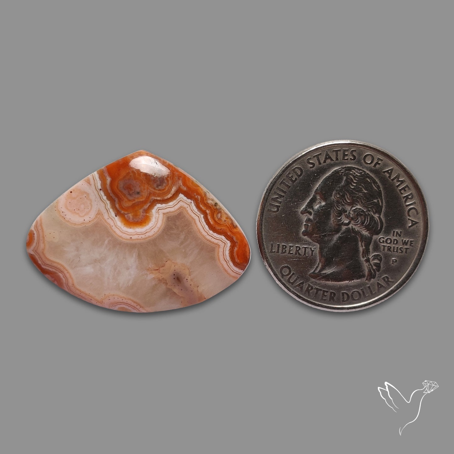 Moroccan Seam Agate Cabochon