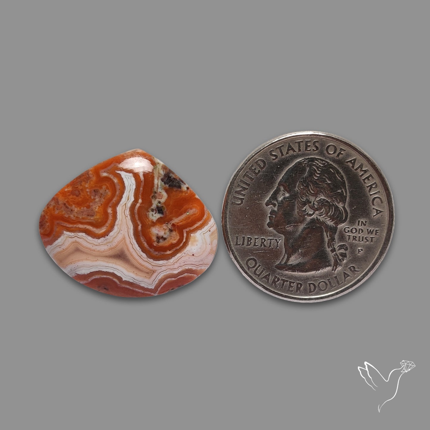 Moroccan Seam Agate Cabochon
