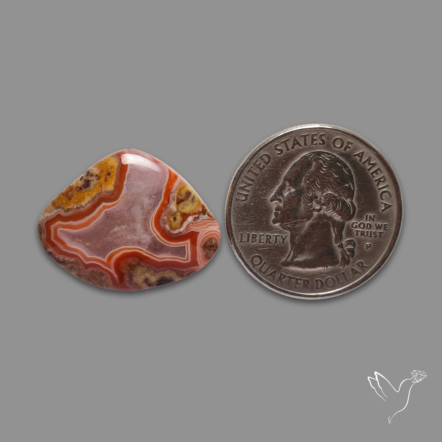 Moroccan Seam Agate Cabochon