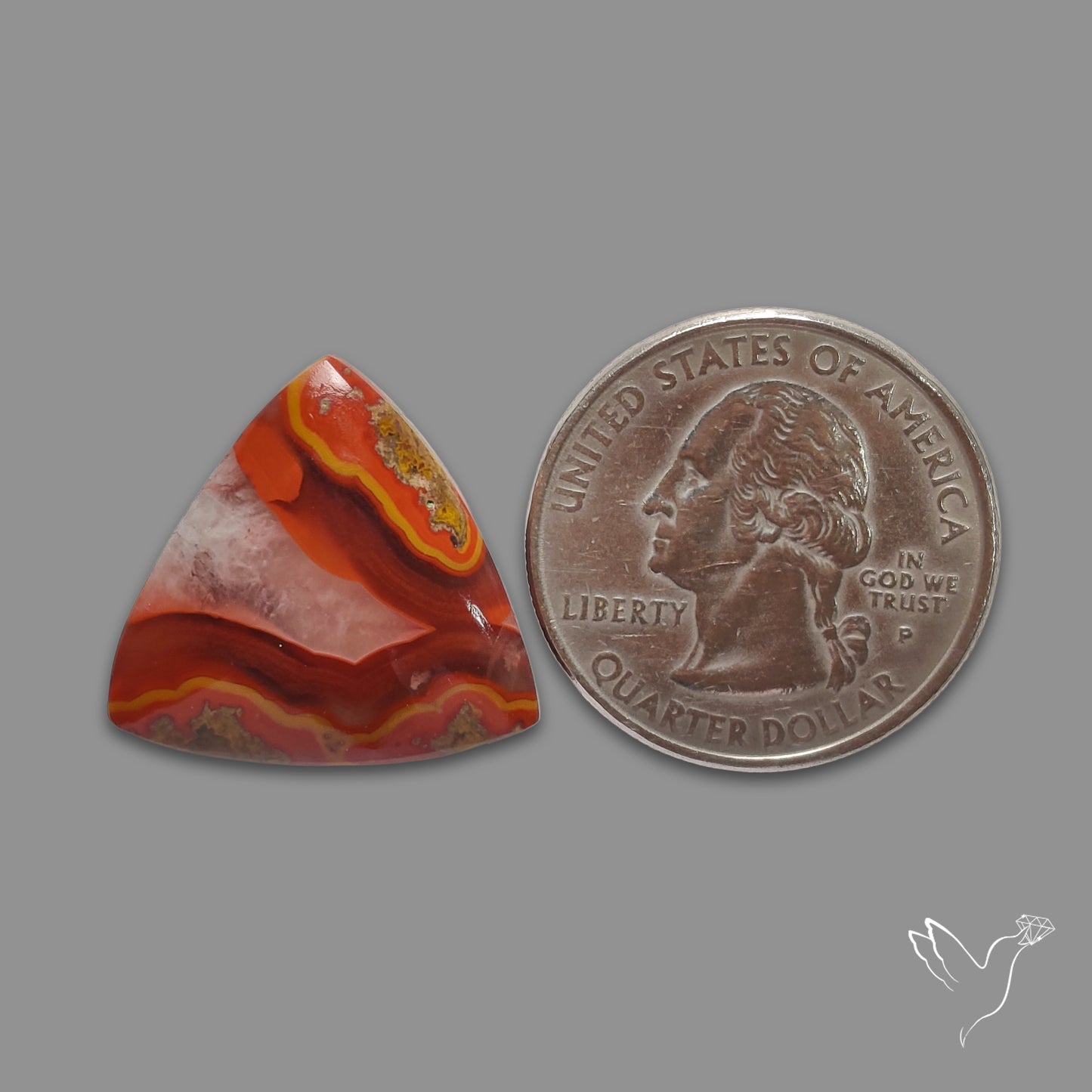 Moroccan Seam Agate Cabochon