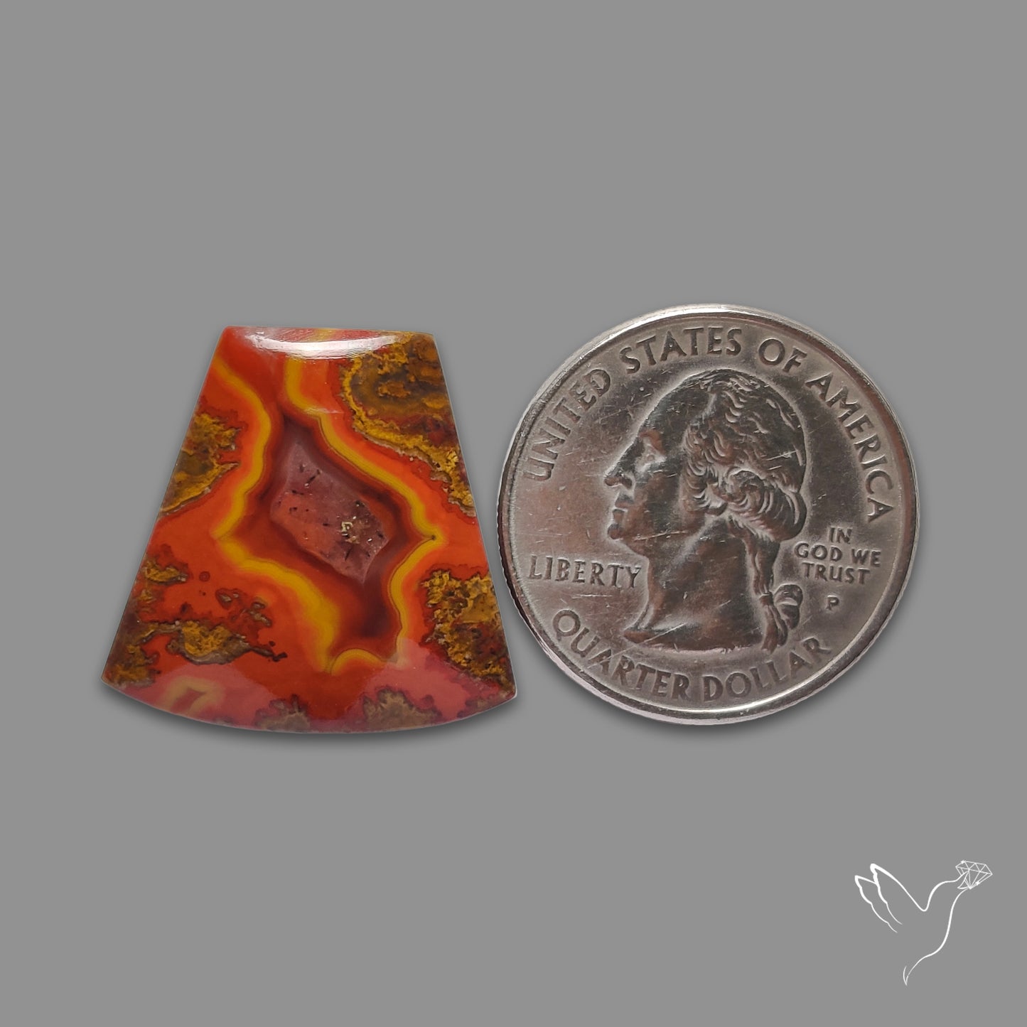Moroccan Seam Agate Cabochon