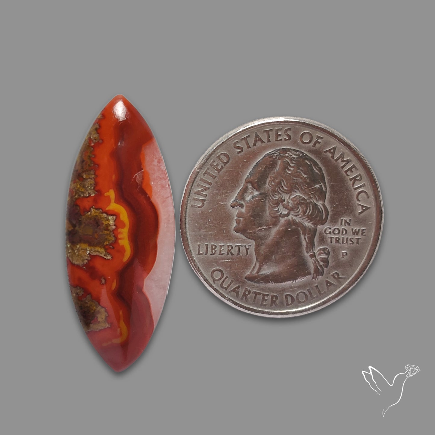 Moroccan Seam Agate Cabochon
