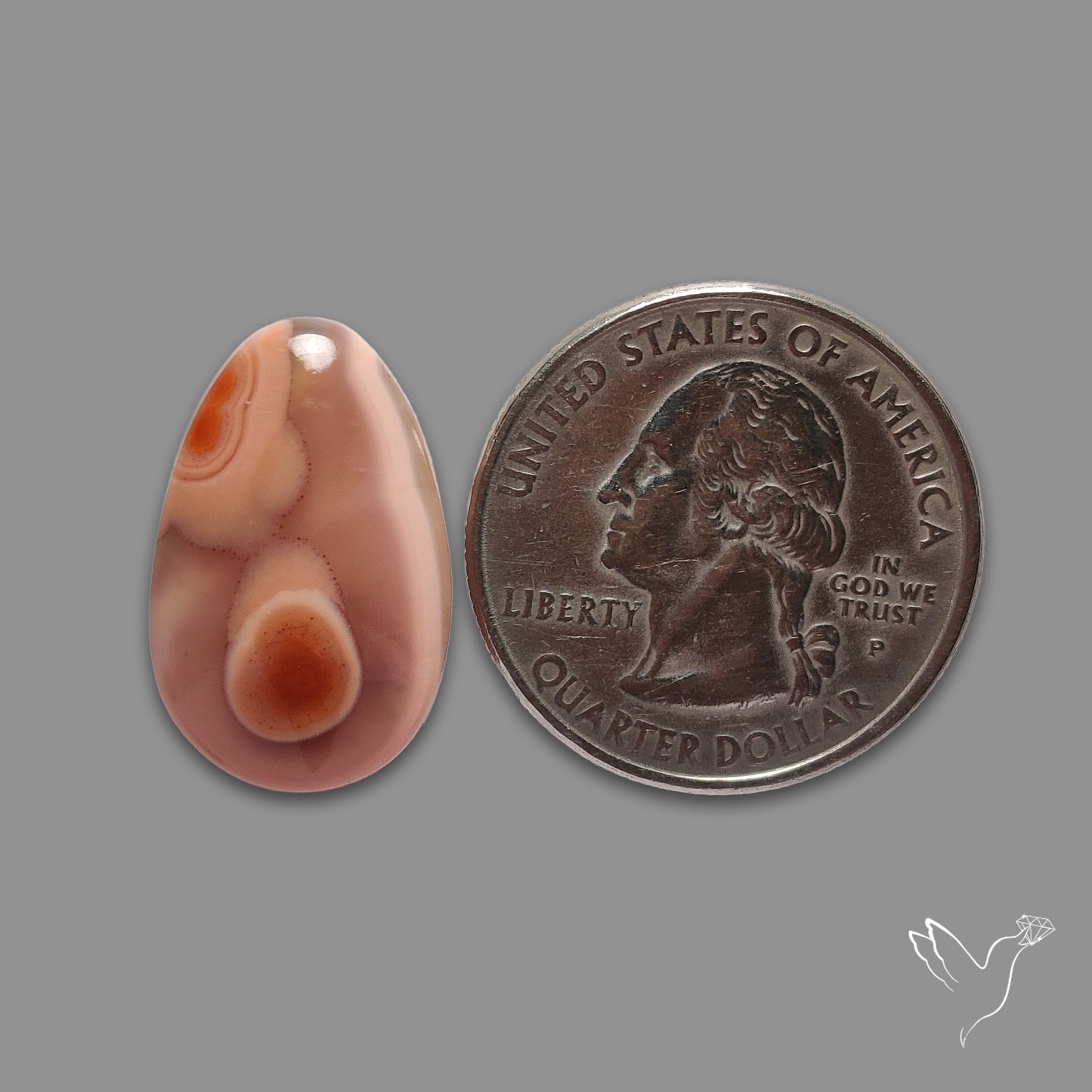 Moroccan Seam Agate Cabochon