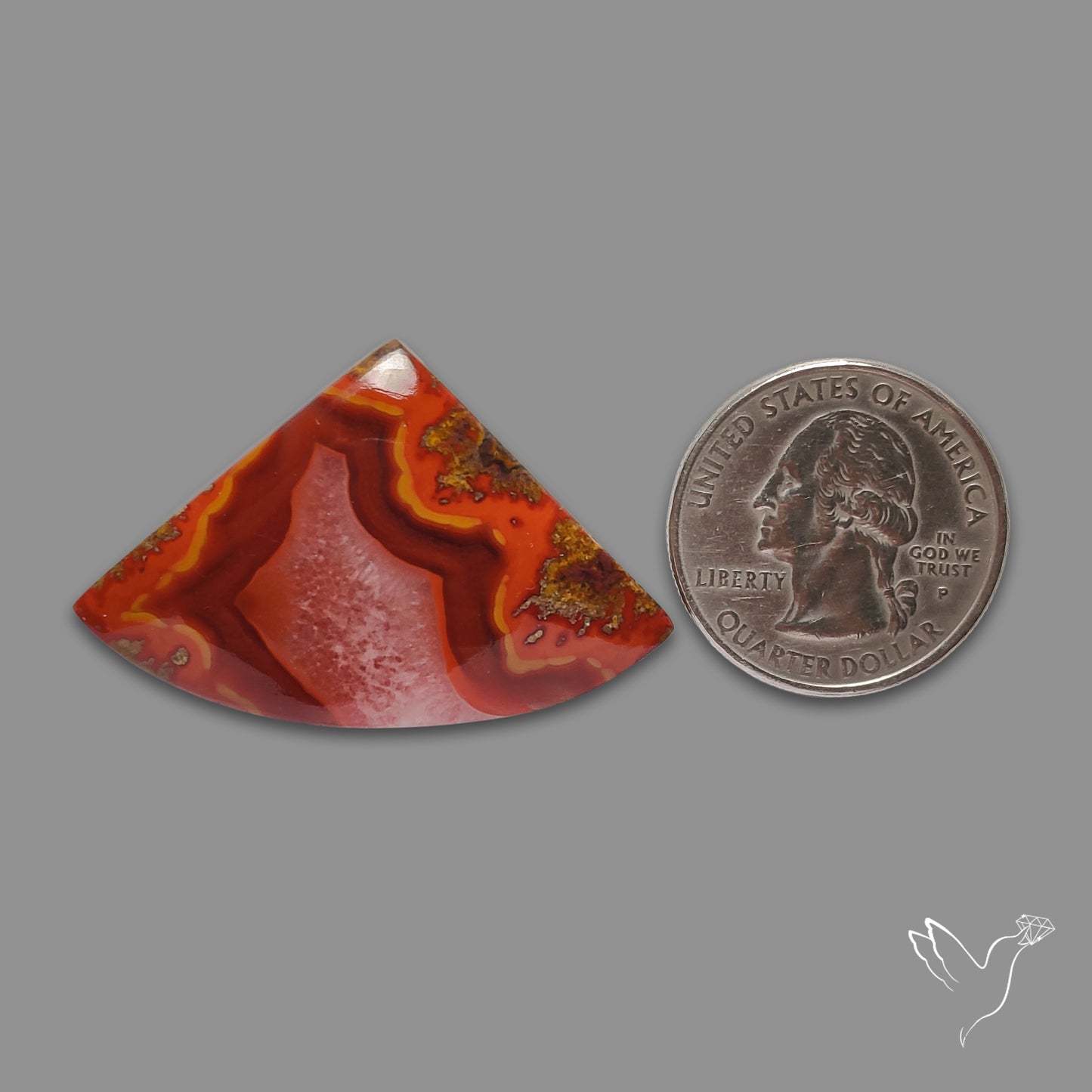 Moroccan Seam Agate Cabochon