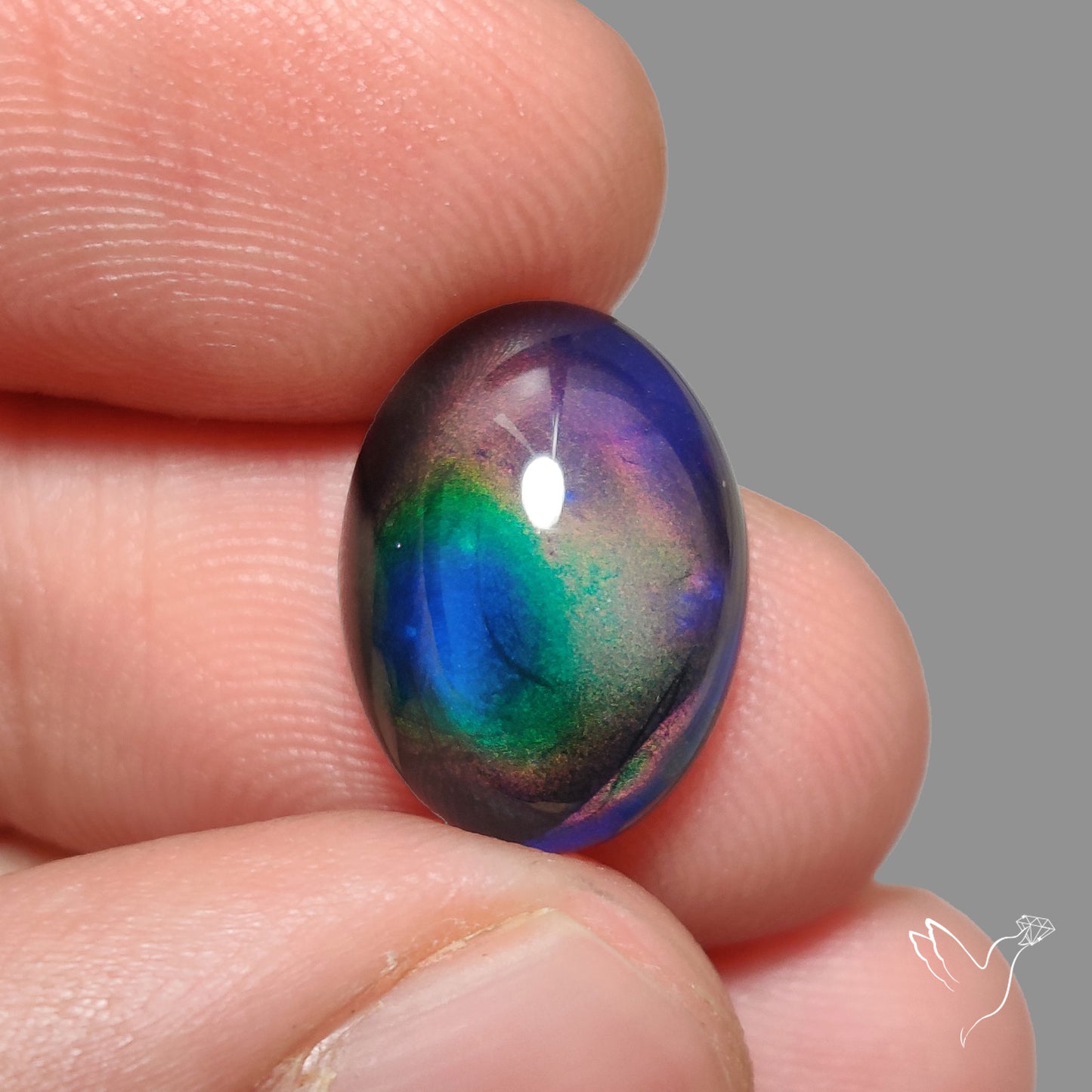 Mood Stone Cabochon Color Change Treated