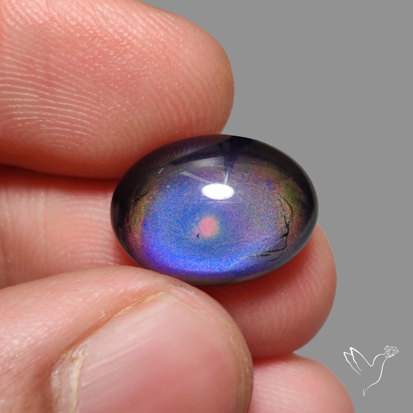 Mood Stone Cabochon Color Change Treated