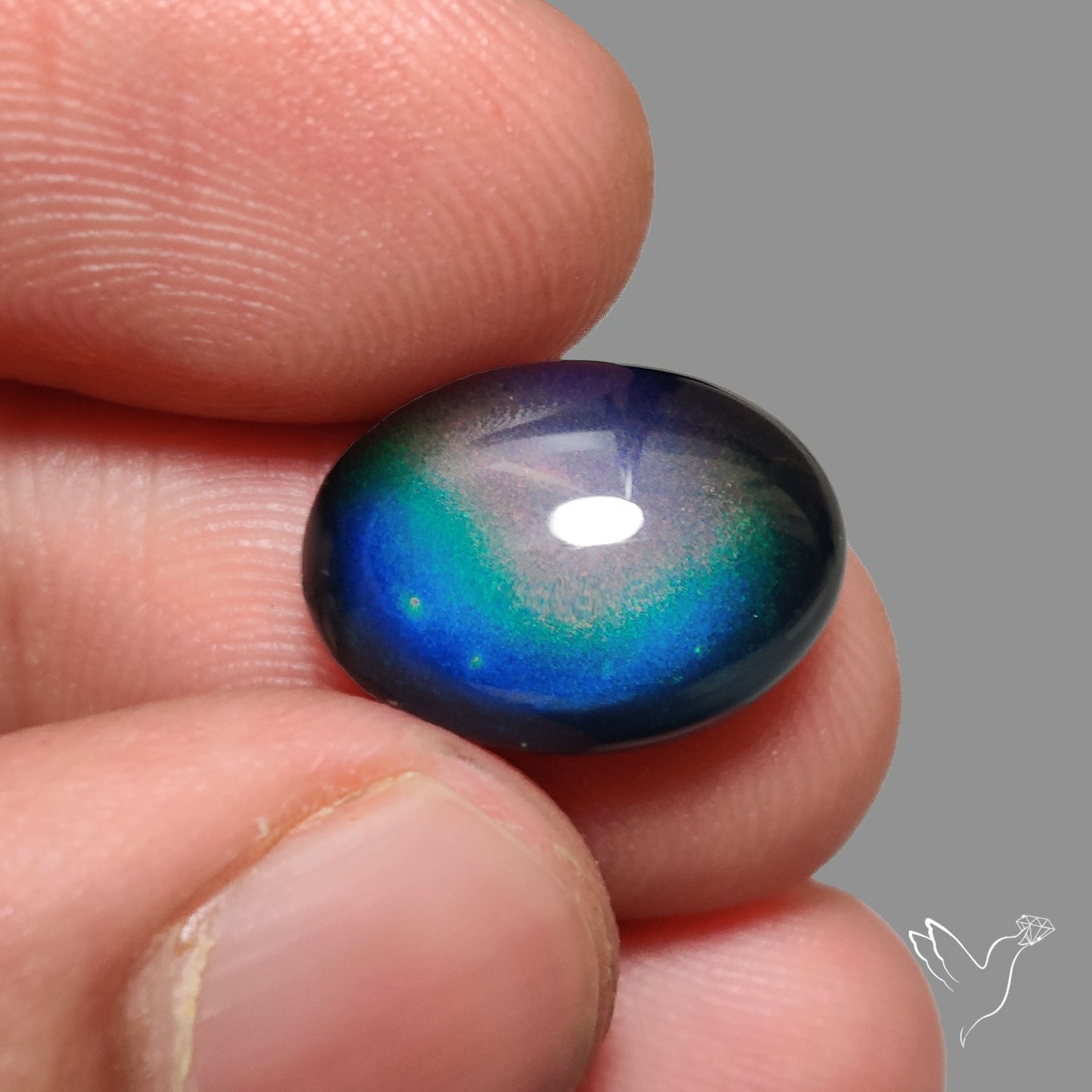 Mood Stone Cabochon Color Change Treated