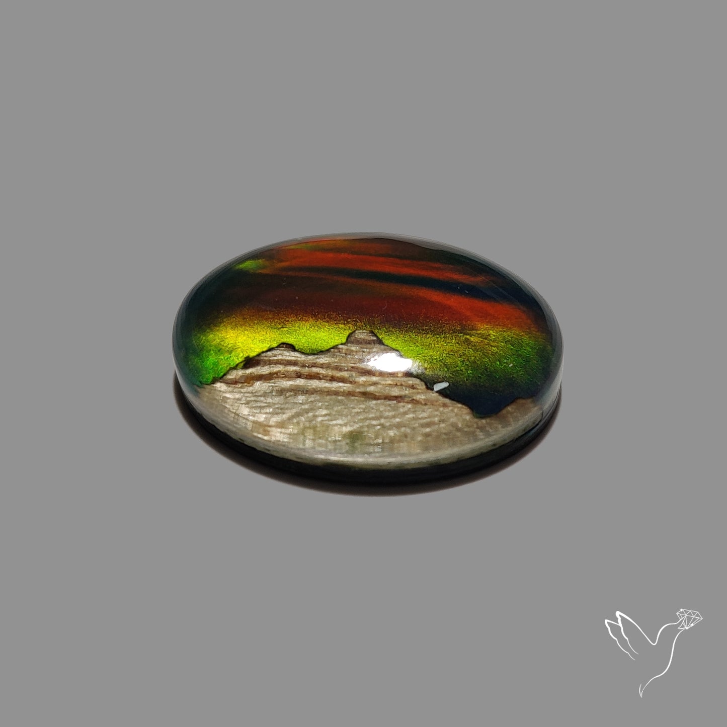 Aurora Opal Inlay Mountain Doublet