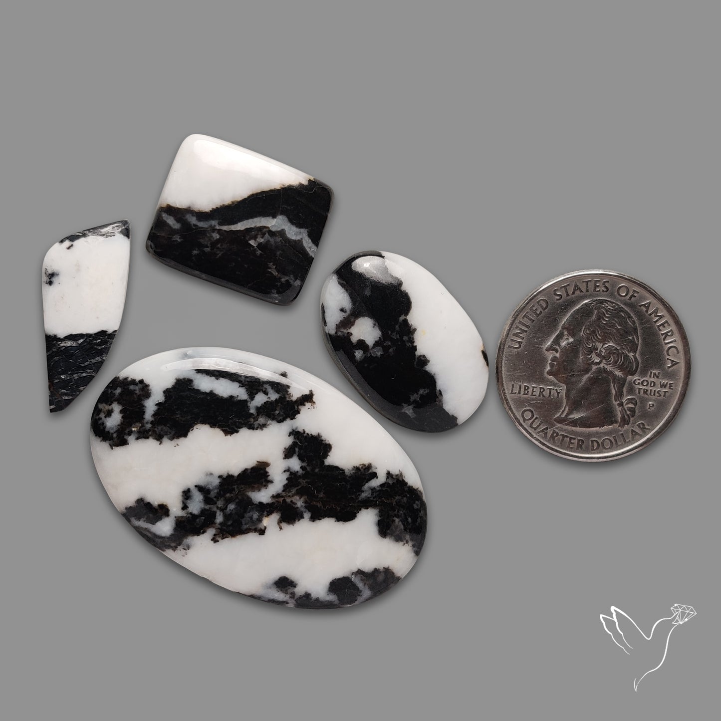 White Buffalo Turquoise Cabochons Lot