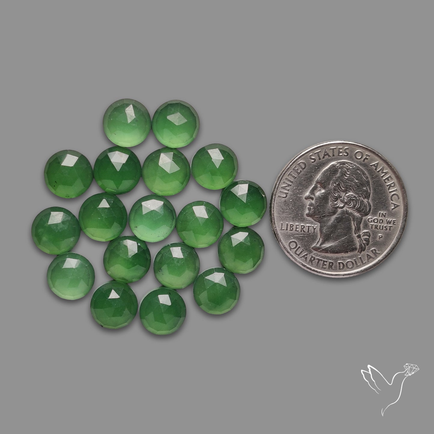 Rose Cut Gemmy Serpentine Rounds Lot