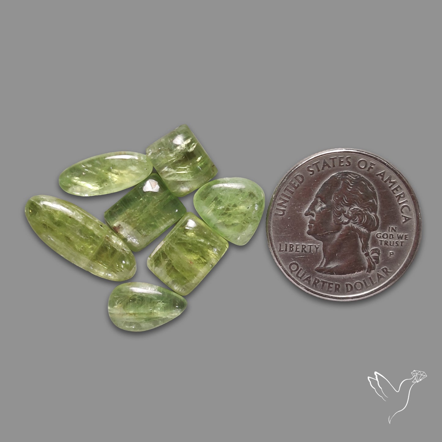 Mint Green Kyanite Cabochons Lot