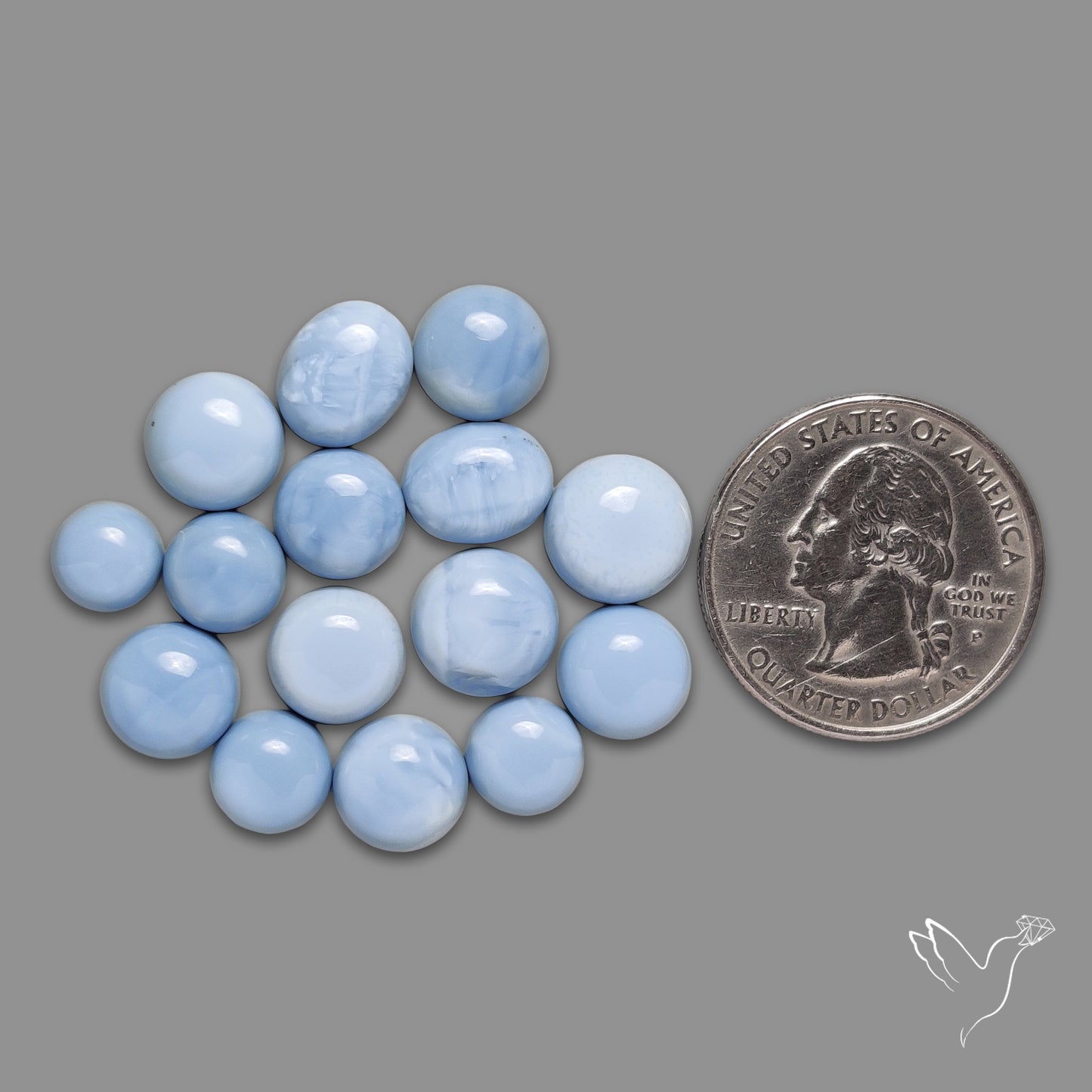 Owyhee Blue Opal Rounds Lot