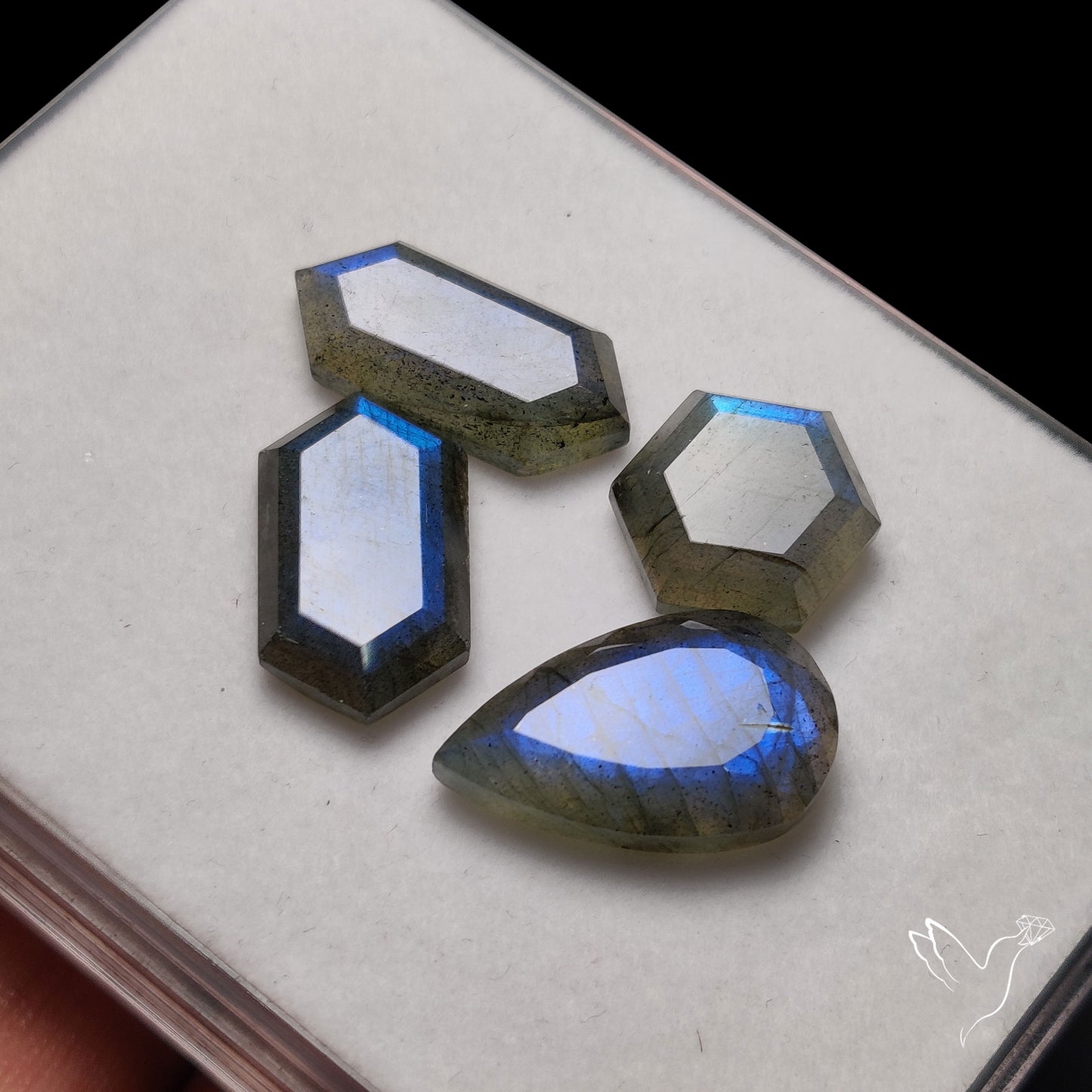 Faceted Blue Labradorite Lot