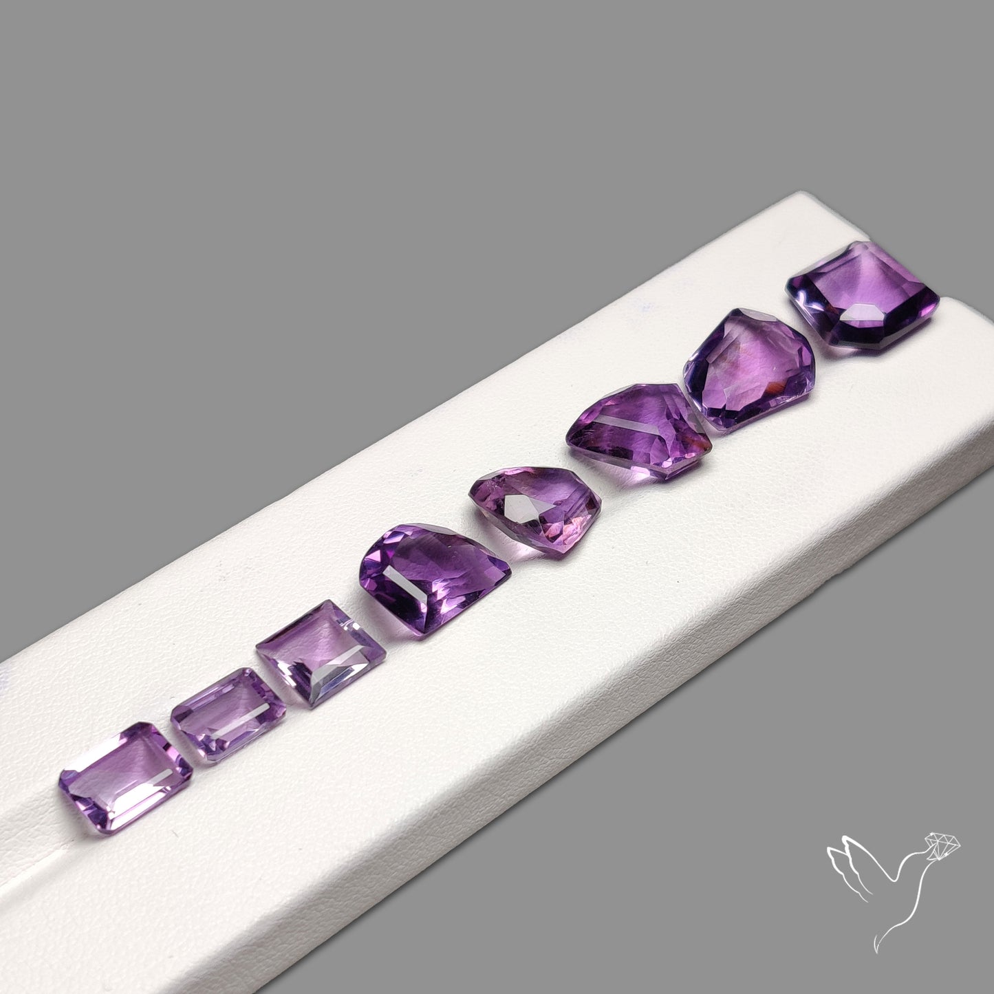 Faceted Fancy Cut Amethyst Lot