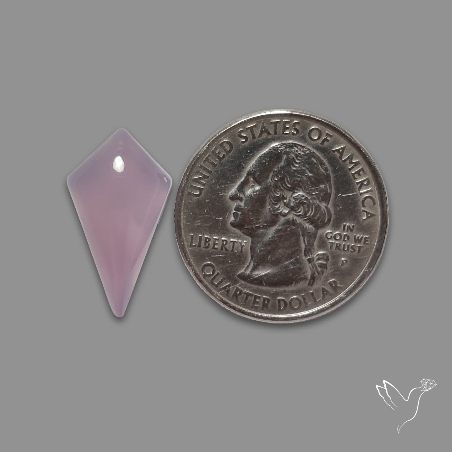 Lavender Chalcedony Cabochon