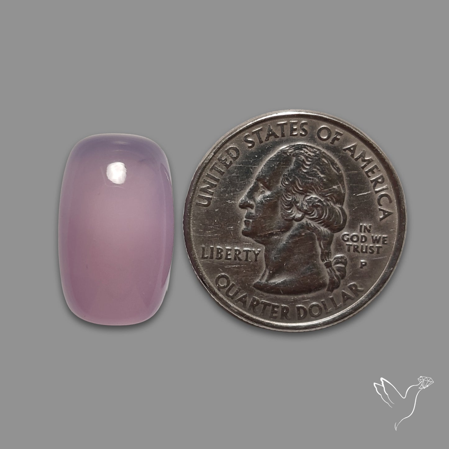 Lavender Chalcedony Cabochon