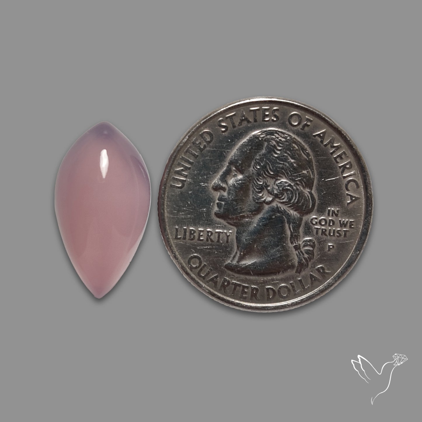 Lavender Chalcedony Cabochon