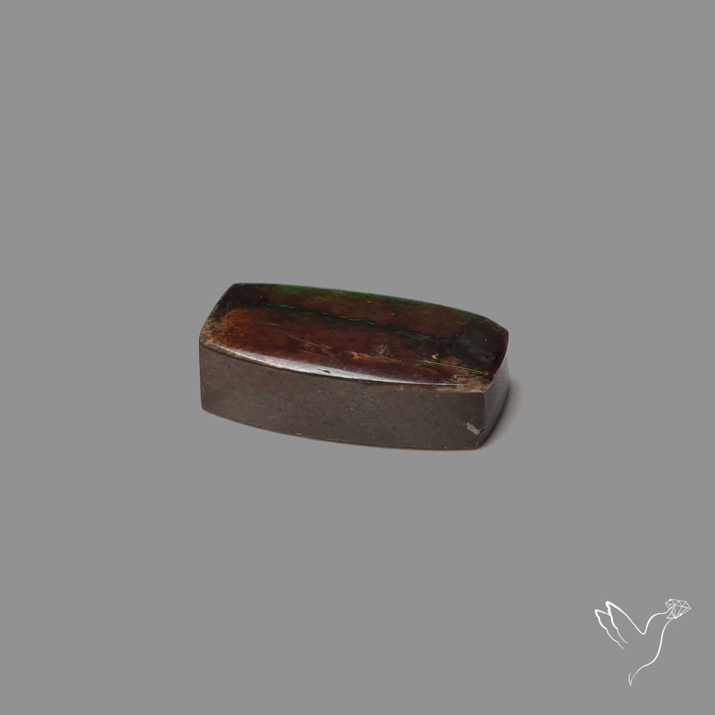 AAA Neon Green Ammolite Cabochon