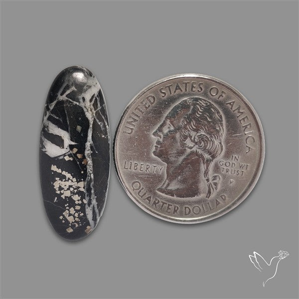 Chiffer Mit Pyrite Rare Cabochon