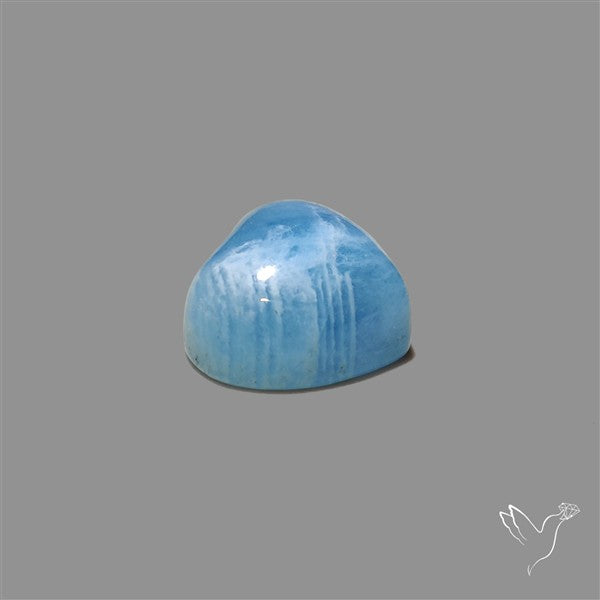 Small Aquamarine Heart Cabochon