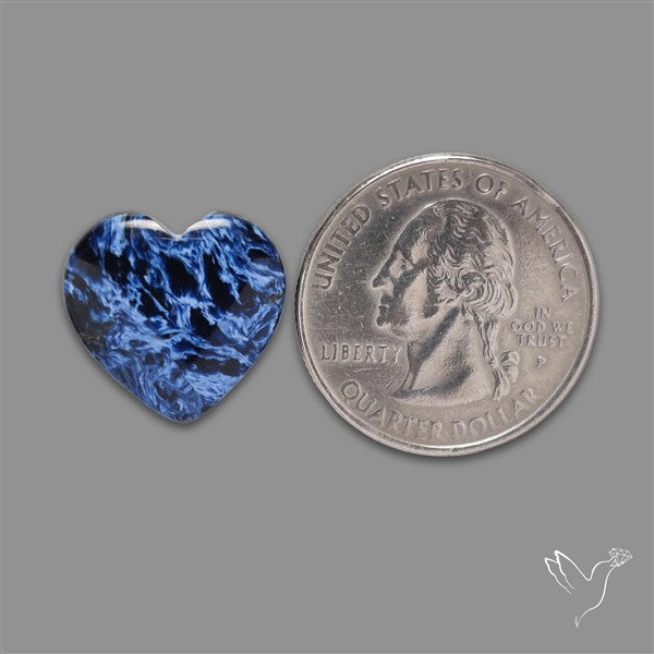 Pietersite Heart Cabochon Treated