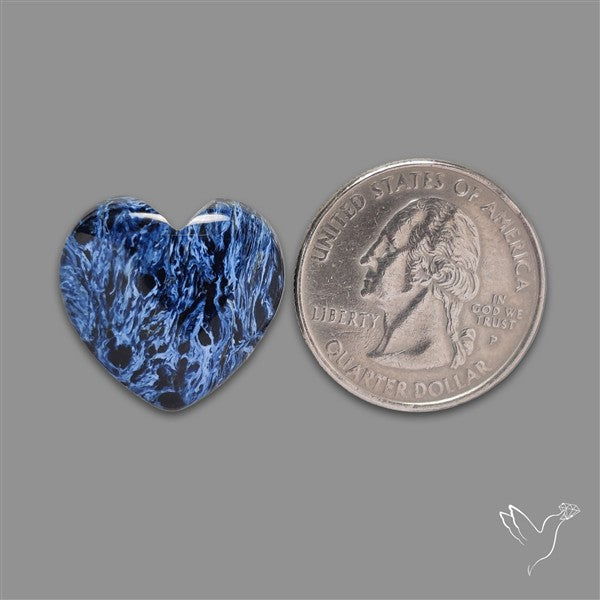 Pietersite Heart Cabochon Treated