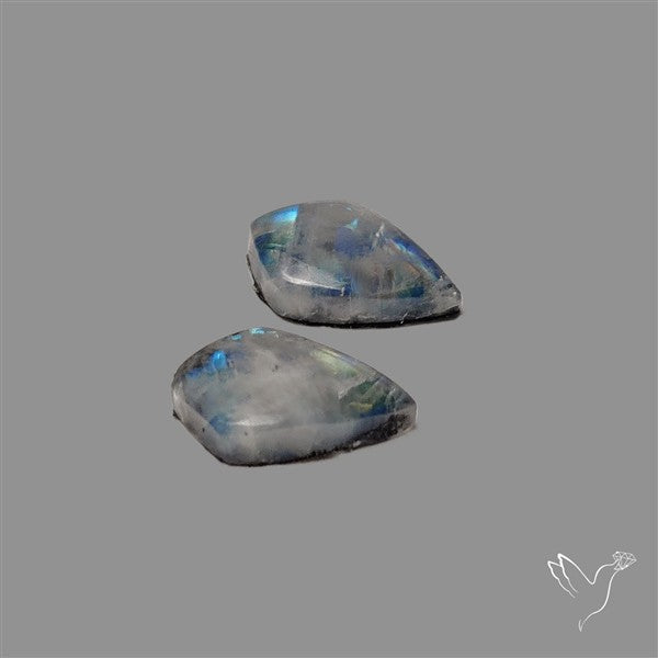 Rainbow Moonstone Pair