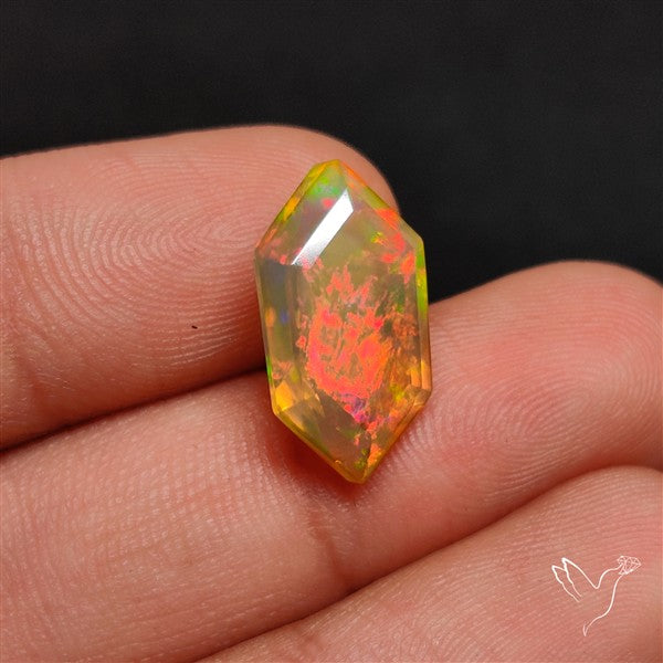 AAA Faceted Ethiopian Welo Opal