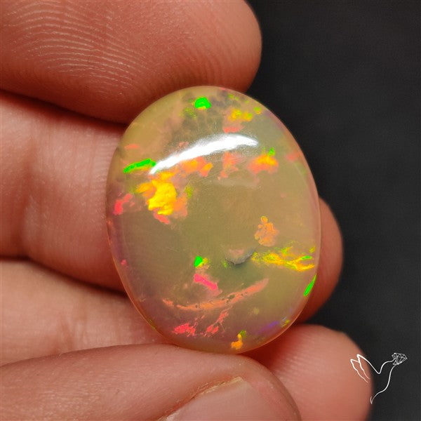 Natural Dark AAA Ethiopian Opal Cabochon