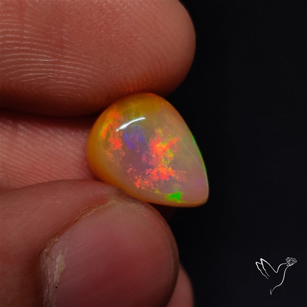 Natural Dark AAA Ethiopian Opal Cabochon