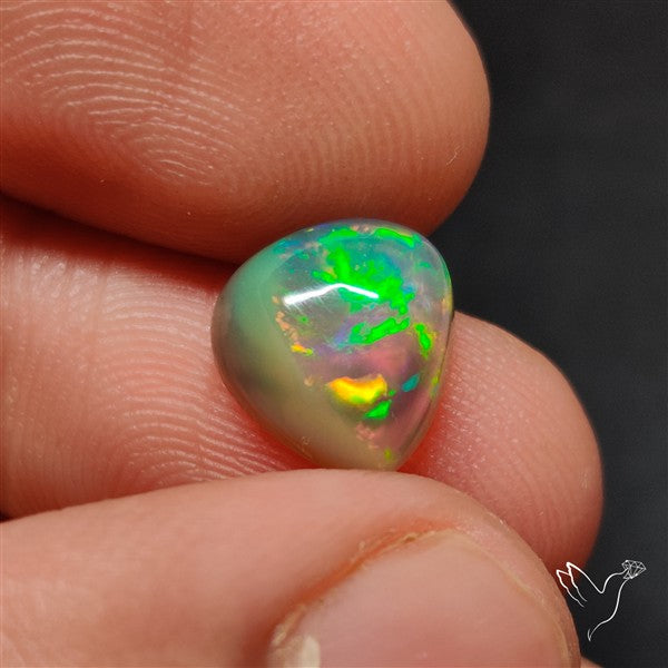 Natural Dark AAA Ethiopian Opal Cabochon