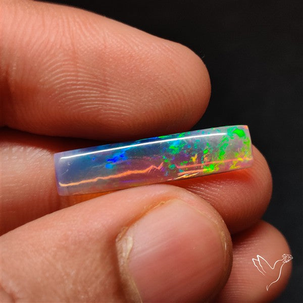 Natural Dark AAA Ethiopian Black Opal Cabochon