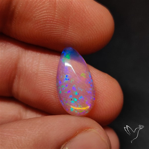 Natural Dark AAA Ethiopian Black Opal Cabochon