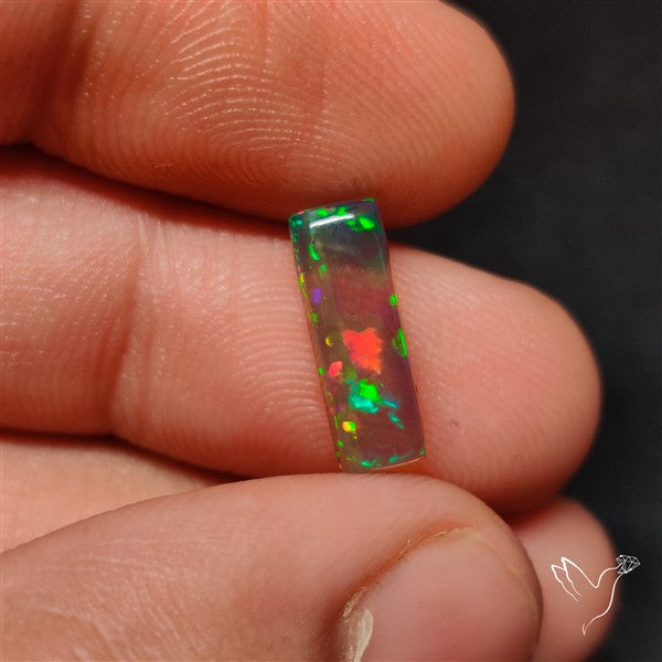 Natural Dark AAA Ethiopian Black Opal Cabochon
