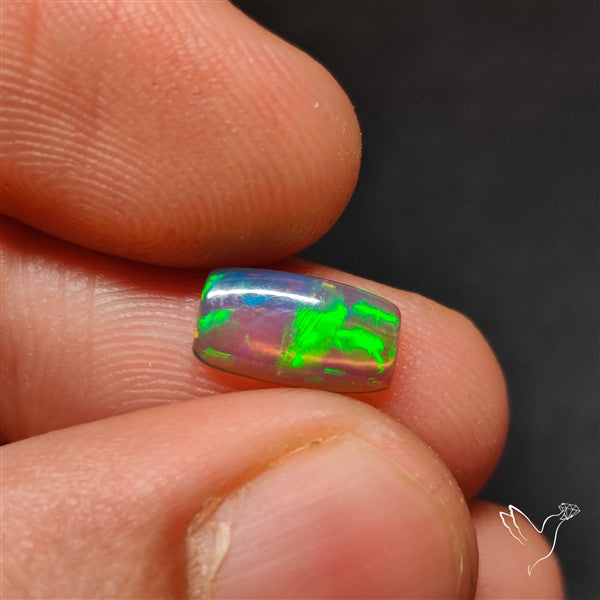 Natural Dark AAA Ethiopian Black Opal Cabochon