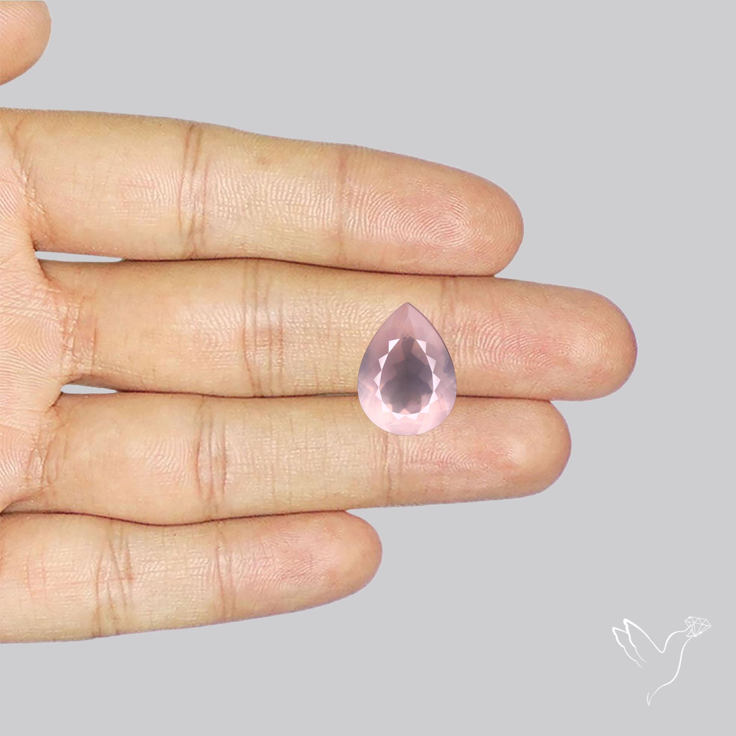 Faceted Rose Quartz